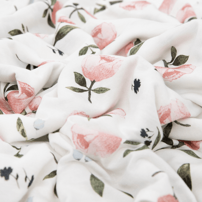 Little Unicorn Stretch Knit Swaddle Blanket - Watercolor Rose