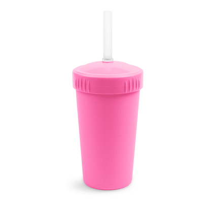 10 oz Straw Cup w/ NEW No-Pull-Out Silicone Straw