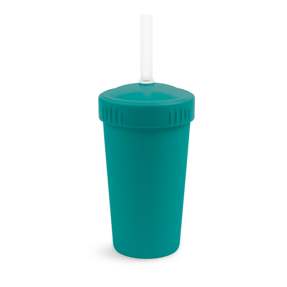 10 oz Straw Cup w/ NEW No-Pull-Out Silicone Straw