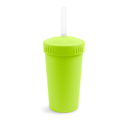 10 oz Straw Cup w/ NEW No-Pull-Out Silicone Straw