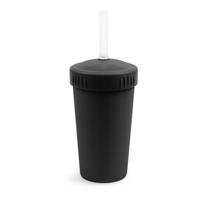 10 oz Straw Cup w/ NEW No-Pull-Out Silicone Straw