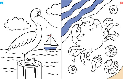 Dot-to-Dot Coloring Book - Animals