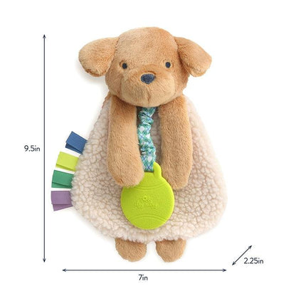 Itzy Ritzy - Itzy Lovey™ Puppy Plus with Silicone Teether Toy