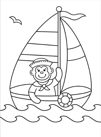 My First Coloring Book - Things That Go