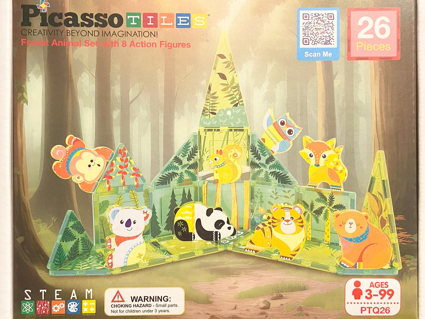 PicassoTiles - 26pc Forest Animal Set