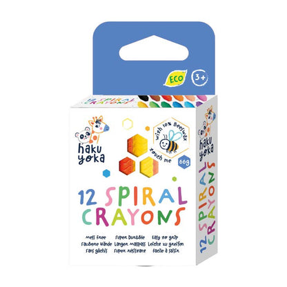 Spiral Crayons with Beeswax - 12 crayons