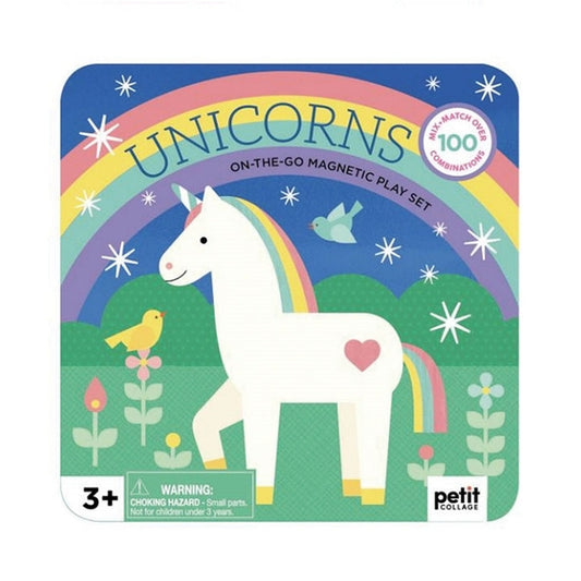 Petit Collage Magnetic Play Set - Mix and Match Unicorns