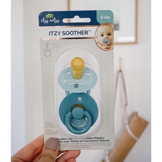 Itzy Ritzy Soother™ Natural Rubber Paci Sets - Harbor + Coast