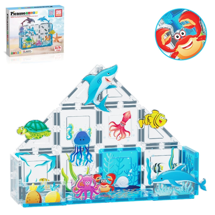 PicassoTiles - 26pc Marine World Set