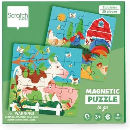 Scratch Europe - Magnetic Puzzle Book Farm