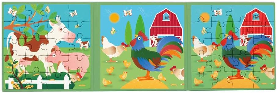 Scratch Europe - Magnetic Puzzle Book Farm