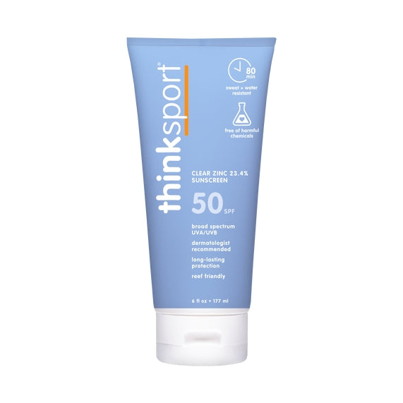 Think Sport - Spf 50 Clear Zinc Sunscreen - 6oz