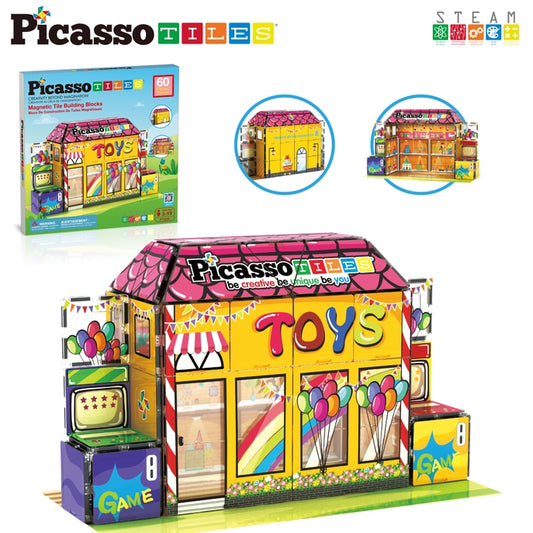 PicassoTiles 60pc Toy Shop Set