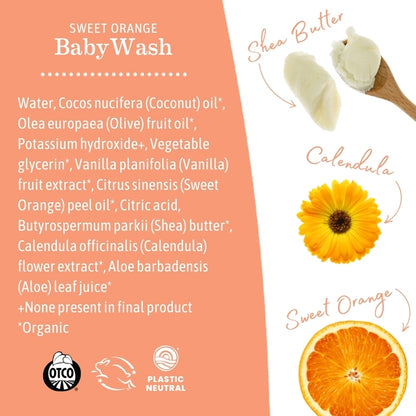 earth mama organics Sweet Orange Baby Wash - 5.3 fl. oz.