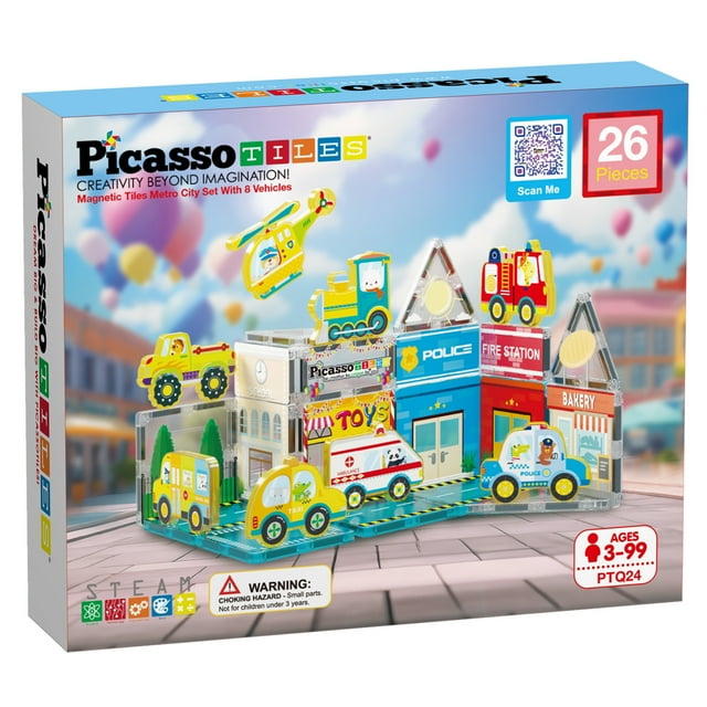 PicassoTiles - 26pc Metro City Set