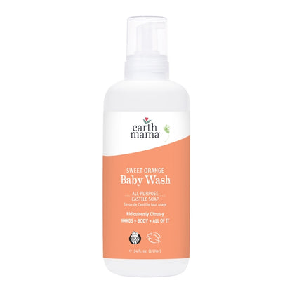 earth mama organics Sweet Orange Baby Wash - 5.3 fl. oz.