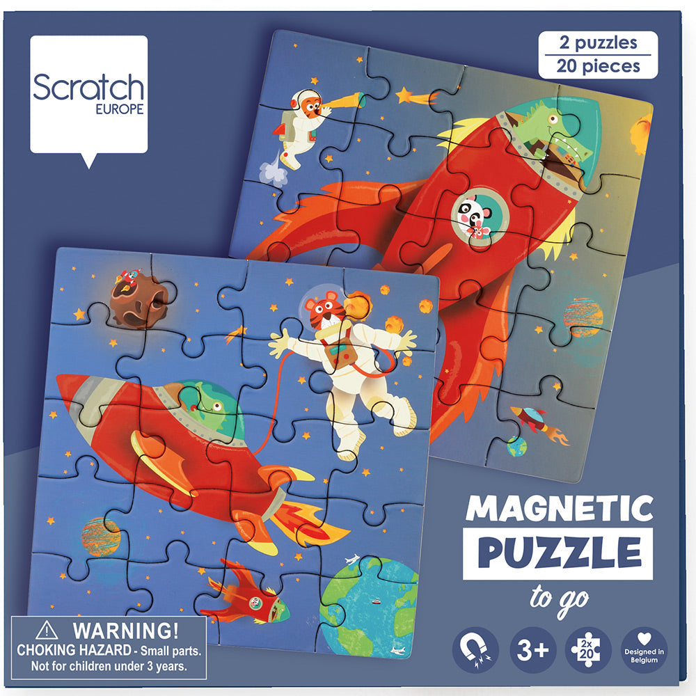 Scratch Europe - Magnetic Puzzle Book Space