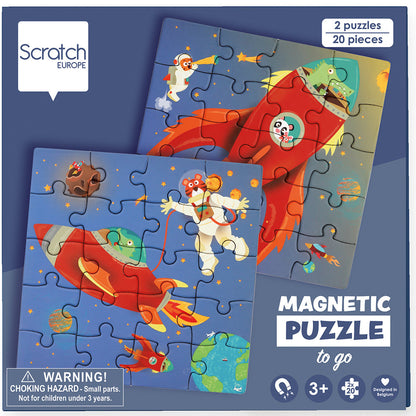 Scratch Europe - Magnetic Puzzle Book Space