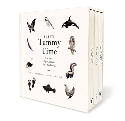 Baby's Tummy Time: Box Set of High-Contrast Fine Art Books