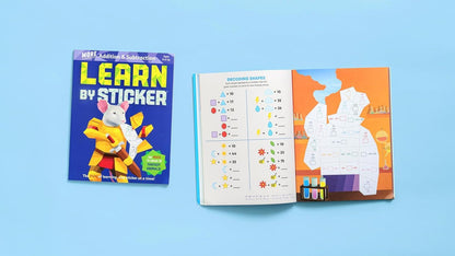 Learn by Sticker: More Addition & Subtraction