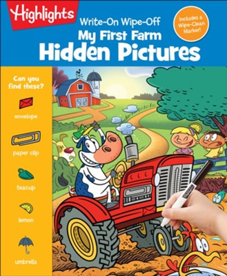 Highlights Write-On, Wipe-Off My First Hidden Pictures - Farm