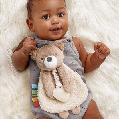 Itzy Ritzy - Itzy Lovey™ Theo Bear Plus with Silicone Teether Toy