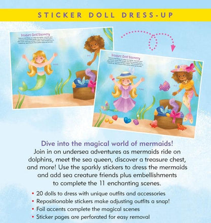 Mermaids Sticker Doll Dress-Up Book