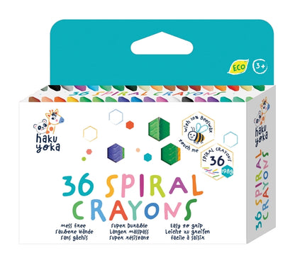 Spiral Crayons with Beeswax - 36 crayons