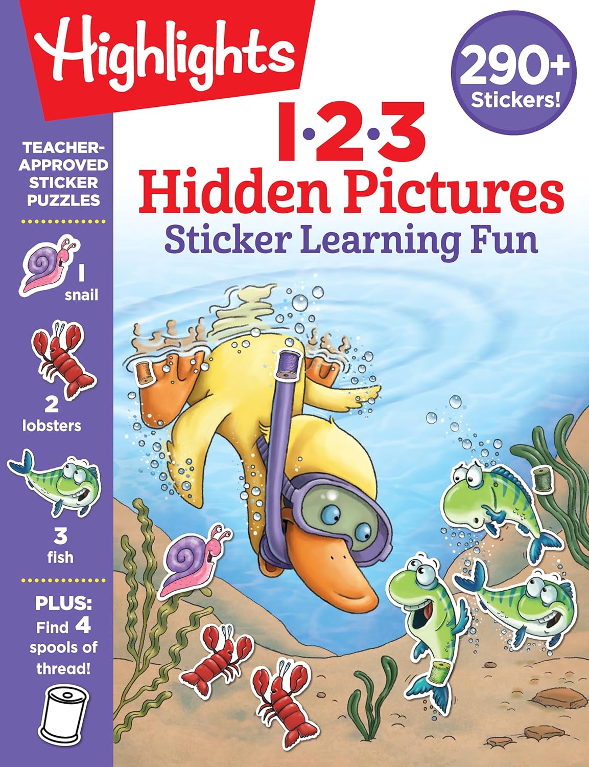 Highlights 1.2.3 Hidden Pictures Sticker Learning Fun