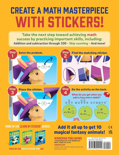 Learn by Sticker: More Addition & Subtraction