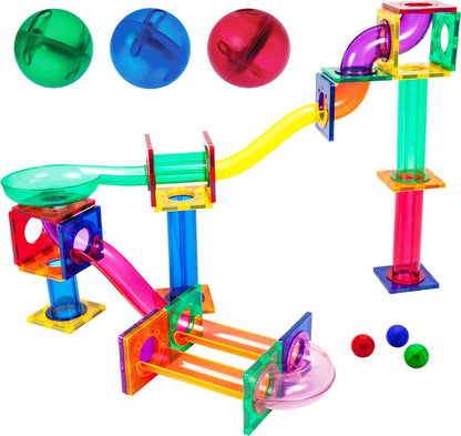 PicassoTiles 50 PC Marble Run Building Blocks