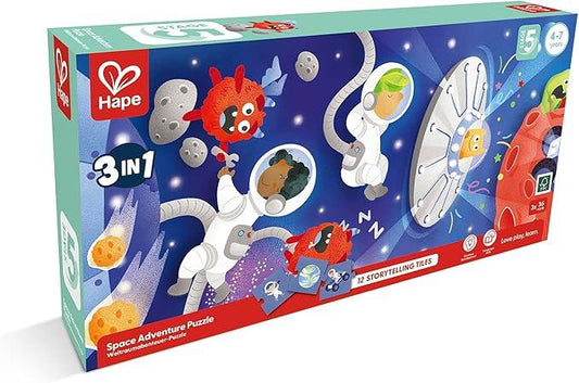 Hape Space Adventure Puzzle (3 in 1)