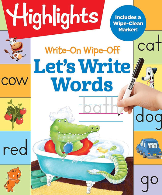 Highlights Write-on Wipe-off Let's Write Words