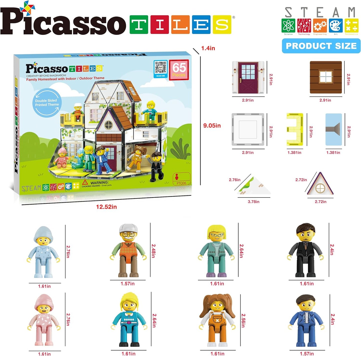 PicassoTiles - Family Doll House
