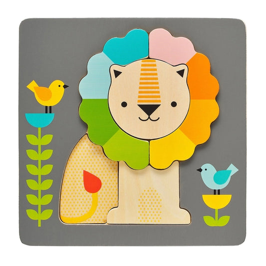 Petit Collage Chunky Wood Puzzle -  Little Lion