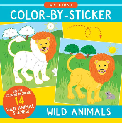 My First COLOR BY STICKER - Wild Animals