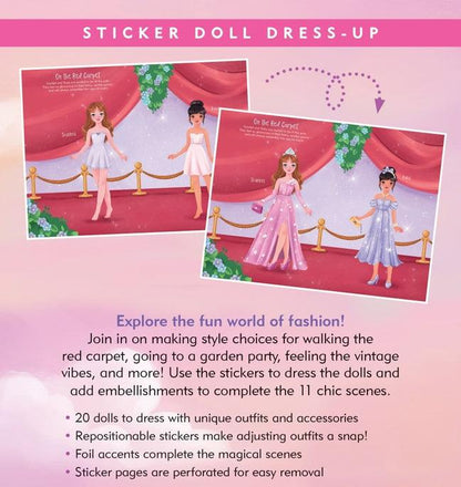 Fashion Sticker Doll Dress-Up Book