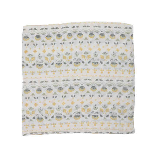 Little Unicorn Deluxe Swaddle - Heirloom Floral