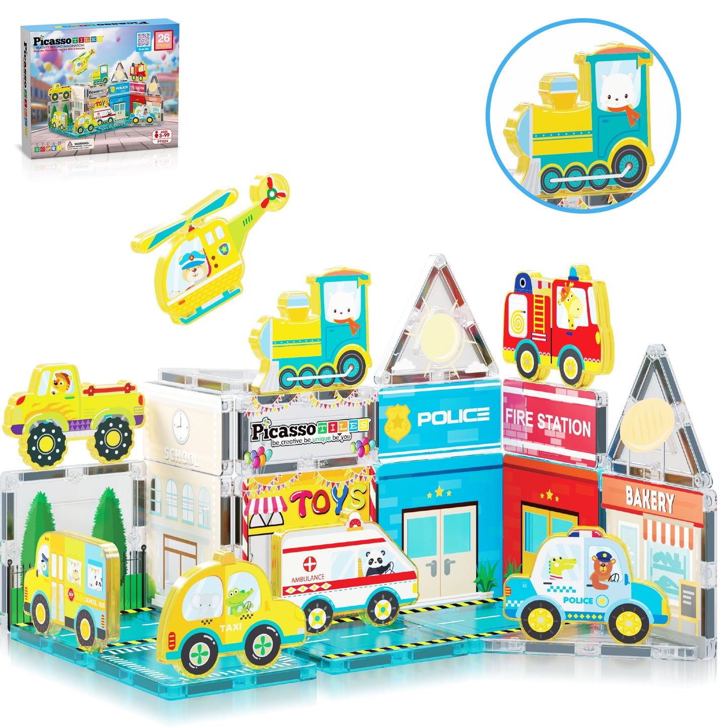 PicassoTiles - 26pc Metro City Set