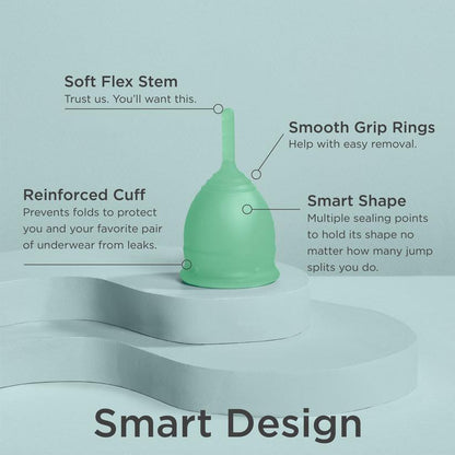 Saalt Menstrual Cup - Seafoam Green