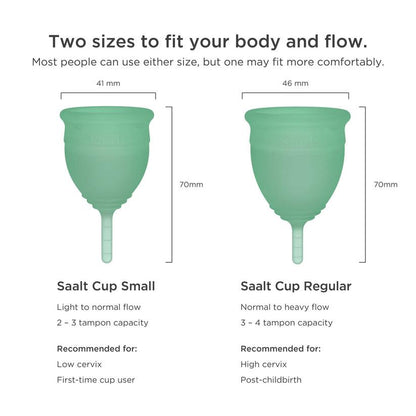 Saalt Menstrual Cup - Seafoam Green