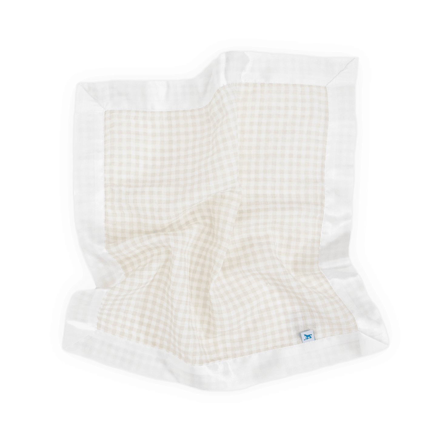 Little Unicorn Cotton Muslin Security Blankets 3pk - Tan Gingham