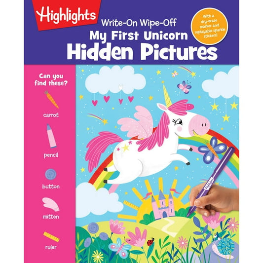 Highlights Write-On, Wipe-Off My First Hidden Pictures - Unicorn