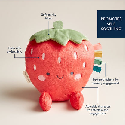 Itzy Ritzy - Sweetie Snuggles Plush - Strawberry