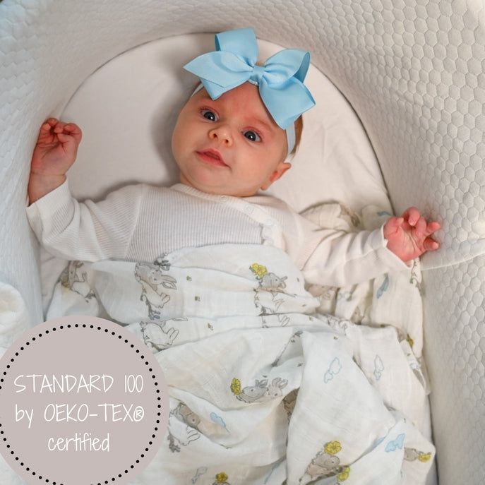 Lollybanks Cotton Swaddle Blanket - SomeBunny Loves You