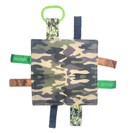 Baby Jack and Company Crinkle Sensory Square 8"x8" - Camouflage