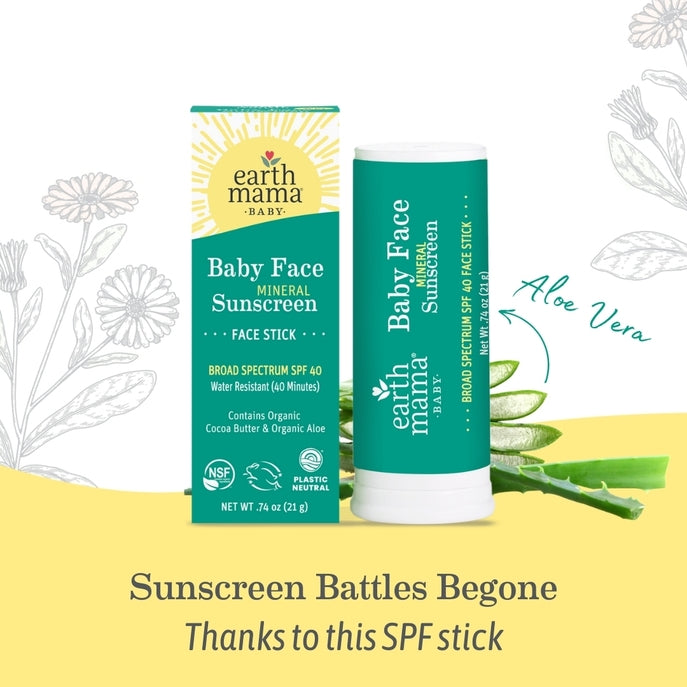 Baby Face Mineral Sunscreen Face Stick - SPF 40