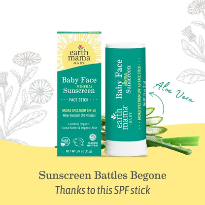 Baby Face Mineral Sunscreen Face Stick - SPF 40