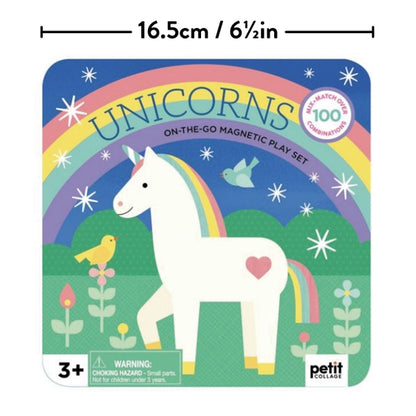 Petit Collage Magnetic Play Set - Mix and Match Unicorns