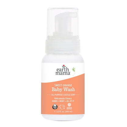 earth mama organics Sweet Orange Baby Wash - 5.3 fl. oz.